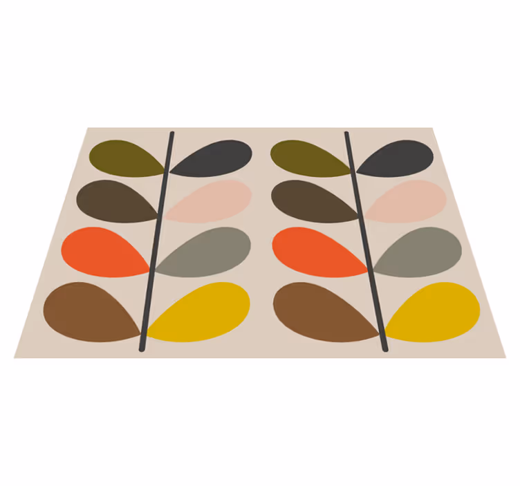 Vinylteppich modern Orla kiely - TenStickers