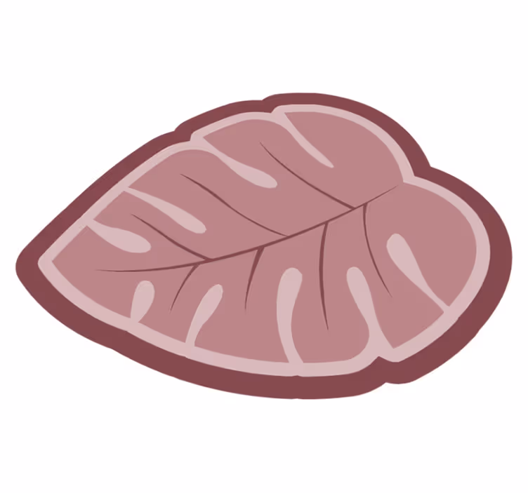 Vinylteppich Blumen Rosa monsterblatt - TenStickers