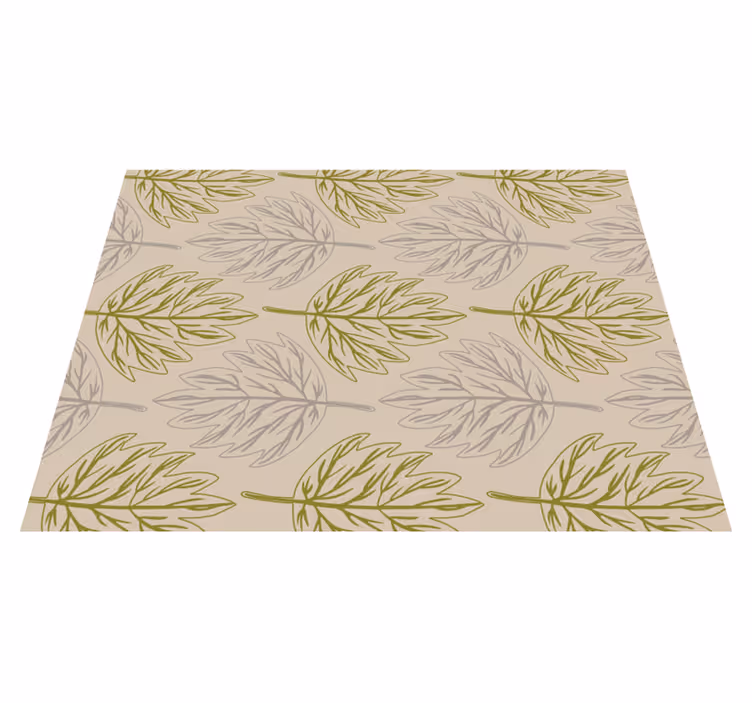 Vinyl Teppich Natur blattmuster-stil - TenStickers