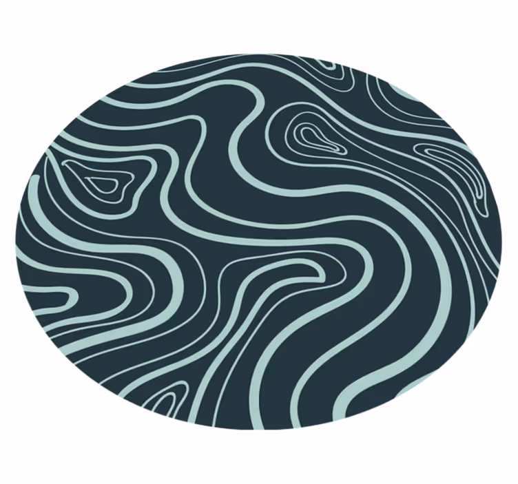 Vinyl Teppich Textur topografische konturen - TenStickers