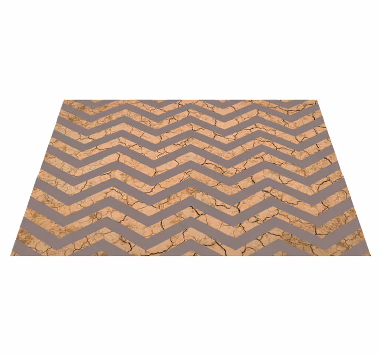 Vinyl Teppich Textur chevron rissige textur - TenStickers