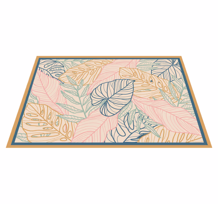 Vinyl Teppich Natur tropische blattmuster - TenStickers