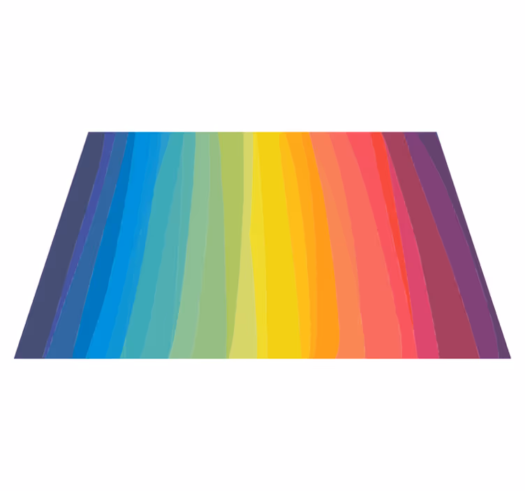Vinylteppich gestreift Regenbogenstreifen vinyl teppich - TenStickers