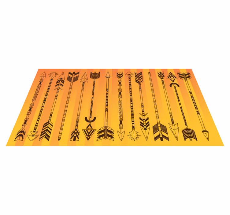 Vinyl Teppich ethnisch stammes-pfeil-muster - TenStickers