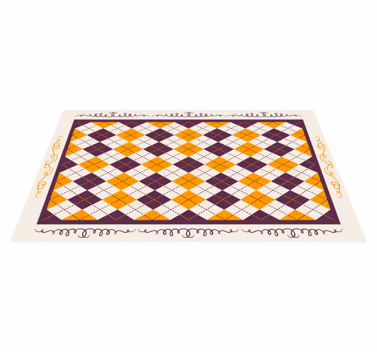 Vinyl teppich fliesenoptik geometrisches chevron-muster - TenStickers