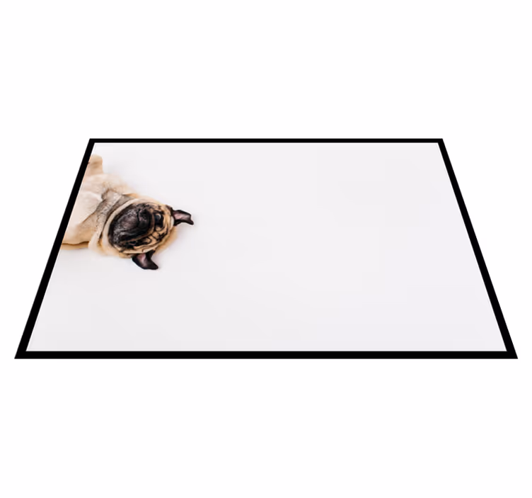 Vinyl Teppich Tiere mops-porträt-design - TenStickers