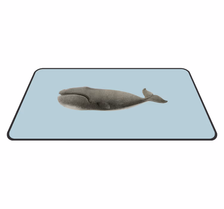 Vinyl Teppich Tiere wal-silhouette-design - TenStickers