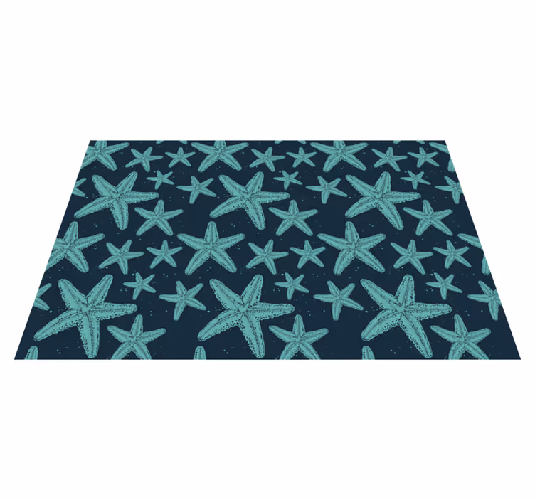 Vinyl Teppich Natur seestern-muster - TenStickers