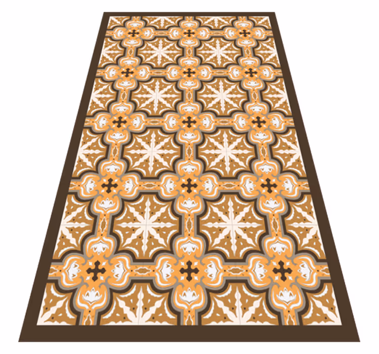 Vinylteppich Vintage Orange beija - TenStickers
