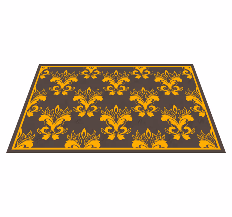 Vinyl Teppich Vintage anmutiges botanisches arrangement - TenStickers
