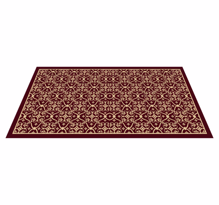 Vinyl teppich vintage mit elegantem vintage-muster - TenStickers