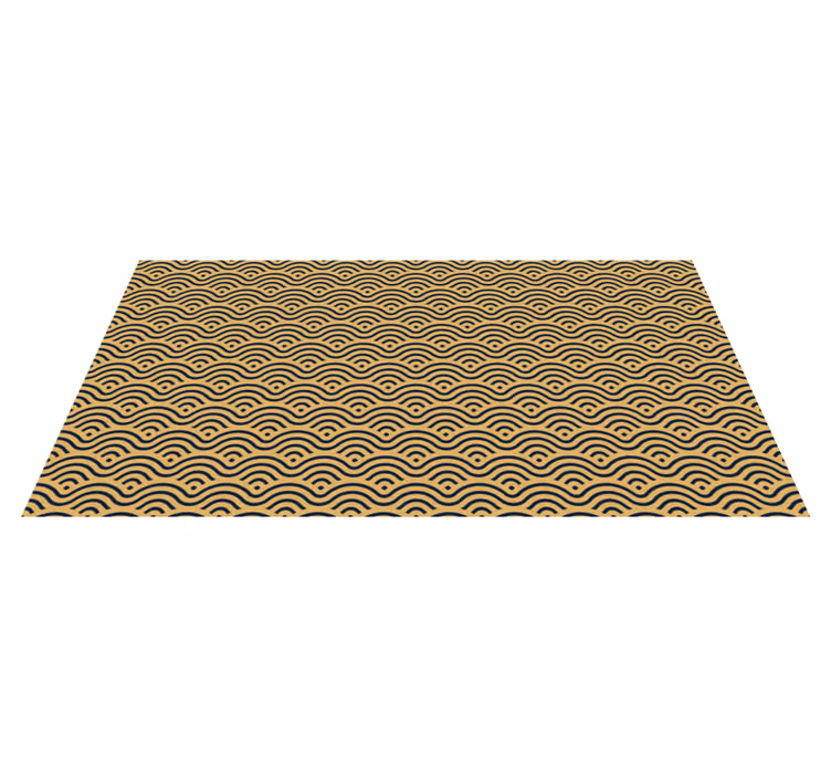 Vinyl Teppich geometrisch wellenförmige musteroptik - TenStickers