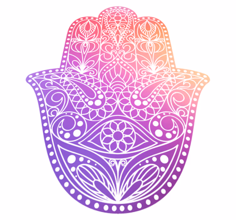 Vinyl teppich mandala im handdesign - TenStickers