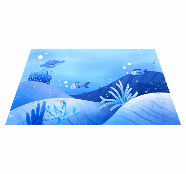 Vinyl Teppich Natur ozeanszene - TenStickers