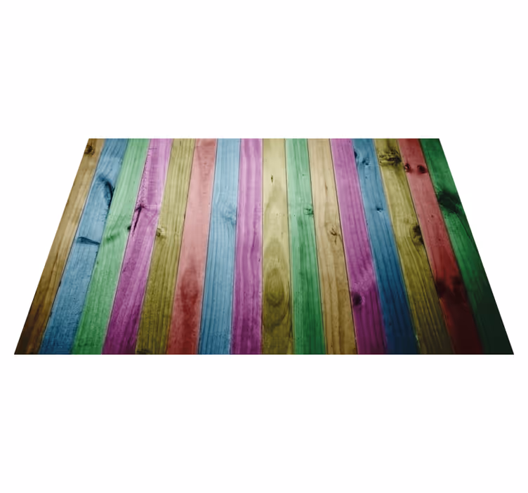 Vinylteppich Holz Farbiges holz - TenStickers