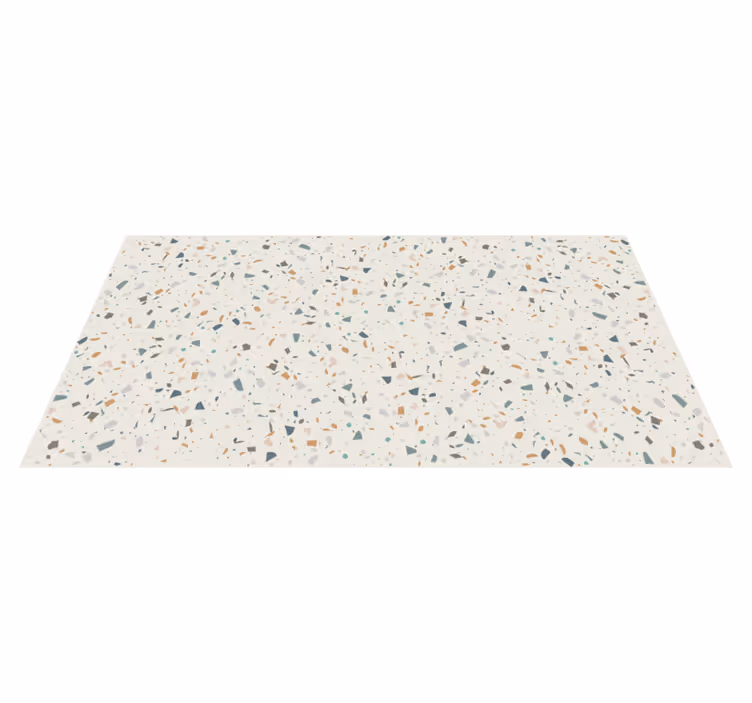 Vinyl Teppich Küche beige terrazzo-Ästhetik - TenStickers