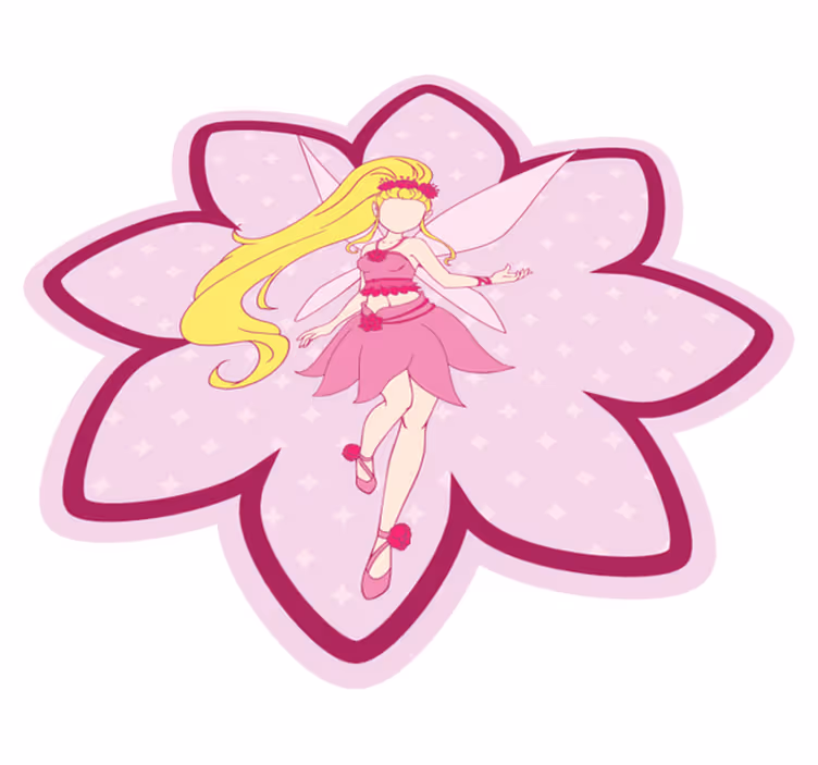 Vinyl Teppich Kinder feenblüten-druck - TenStickers