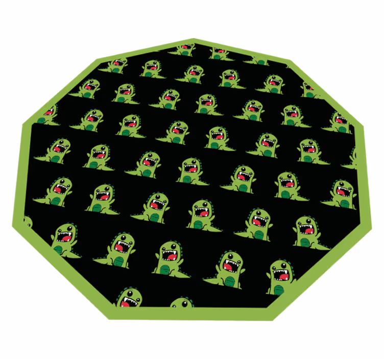 Vinyl Teppich Kinder cartoon-kreatur-muster - TenStickers
