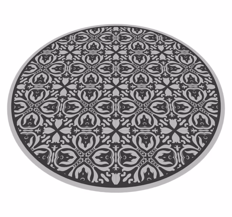 Vinyl Teppich Textur geometrische blumenmotive - TenStickers
