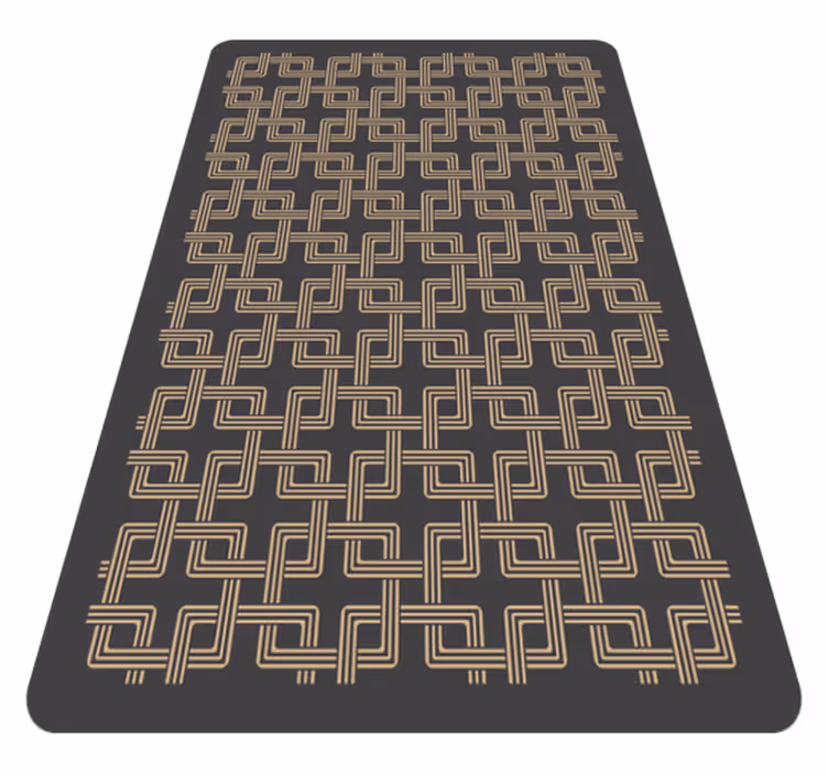 Vinyl Teppich Mosaik elegante linienmuster - TenStickers