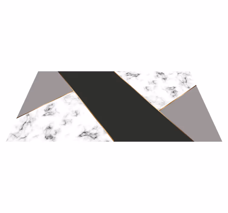 Vinyl Teppich Marmor elegante abstrakte streifen - TenStickers