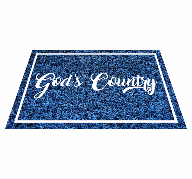 Vinyl Teppich Spruch gottes land-satz - TenStickers