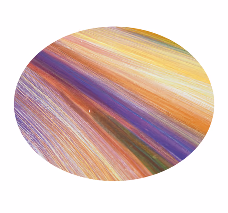 Vinyl Teppich Imitation bunte pinselstriche - TenStickers