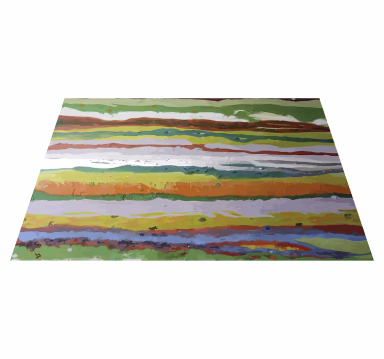 Vinyl Teppich gestreift lebendige farben - TenStickers