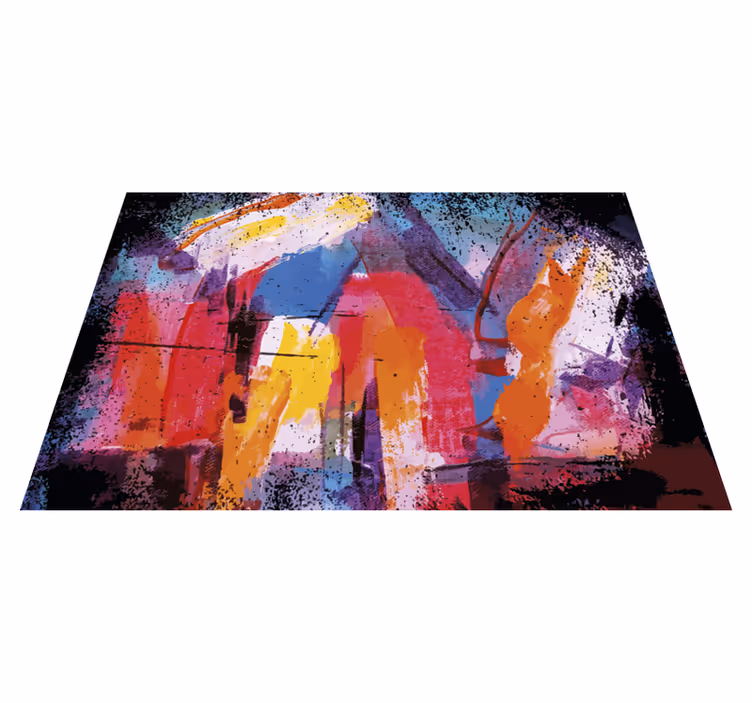 Vinylteppich modern Abstrakte farbe farbig - TenStickers