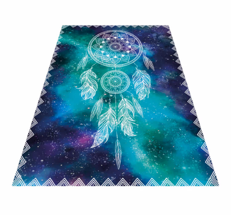 Vinyl Teppich Mandala traumfänger-muster - TenStickers