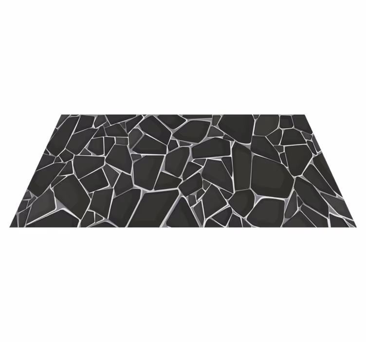 Vinyl teppich steinoptik elegantes kieselmuster - TenStickers