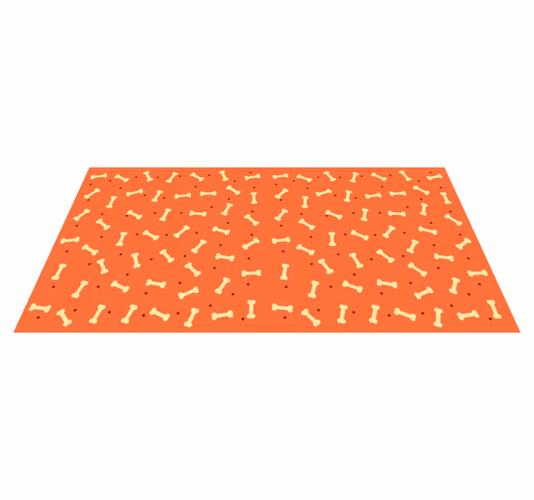 Vinyl Teppich Eingang knochenmotiv - TenStickers