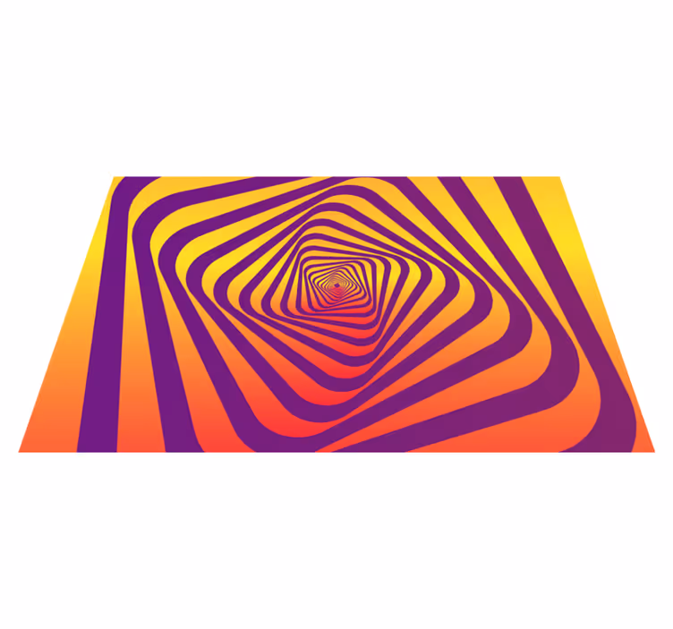 Vinyl Teppich geometrisch spiralfarbenmuster - TenStickers