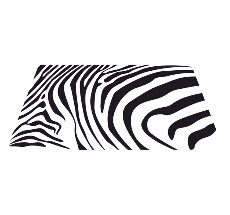 Vinyl teppich tiermuster zebra linien - TenStickers