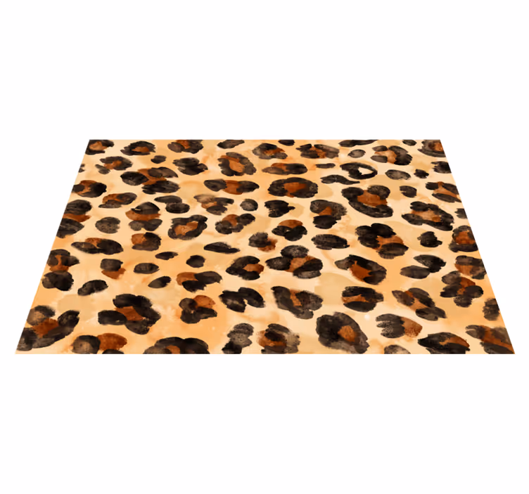 Vinyl teppich tiermuster mit leopardenflecken - TenStickers