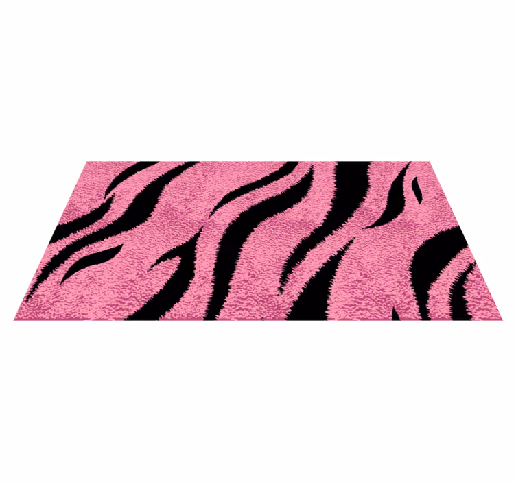 Vinylteppich Animal Print Rosa tigerhaut - TenStickers