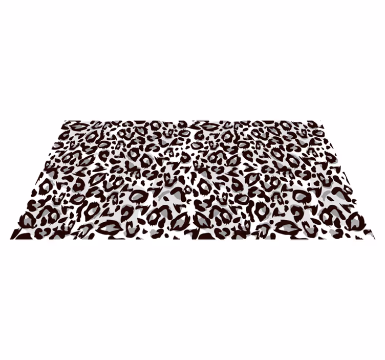 Vinyl Teppich Tiermuster leoparden-strich-motiv - TenStickers