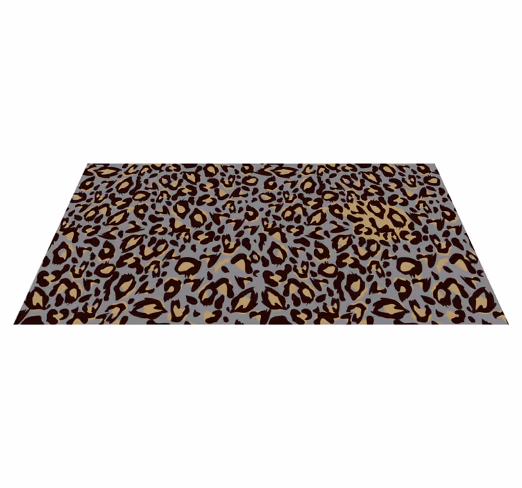 Vinyl Teppich Tiermuster grauer leopardenmuster - TenStickers