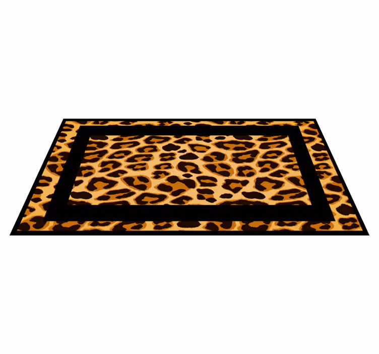 Vinylteppich Animal Print Rechteck leopardenfell - TenStickers
