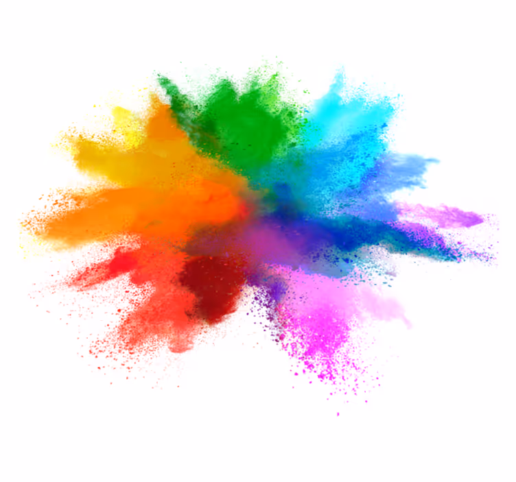 Vinylteppich mit Name Farbexplosion - TenStickers
