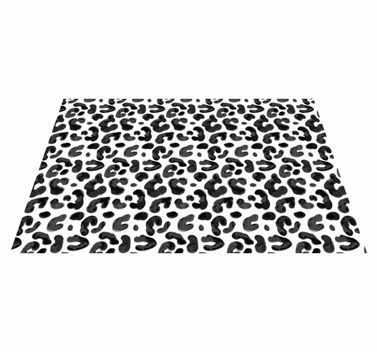 Vinyl Teppich Tiermuster Ästhetik mit leopardenmuster - TenStickers