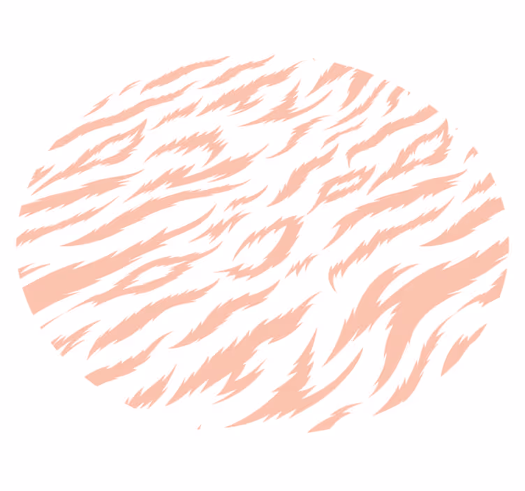 Vinyl Teppich Tiermuster tigerstreifenmotiv - TenStickers
