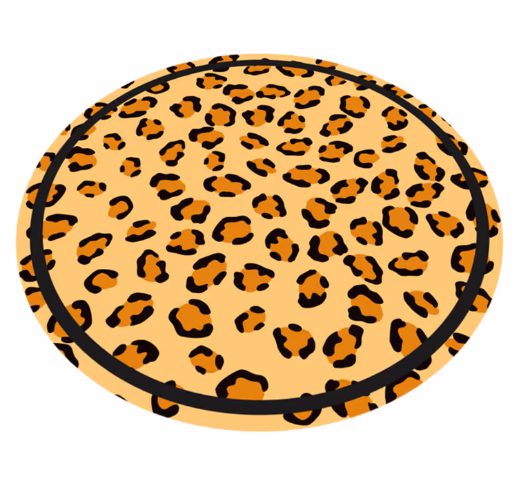 Vinyl Teppich Tiermuster klassisches leopardenmotiv - TenStickers