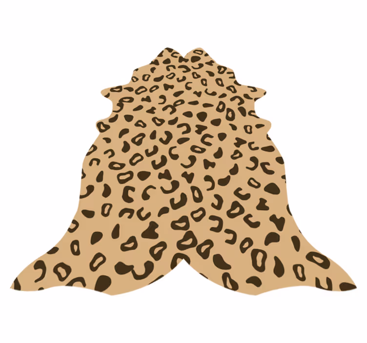 Vinyl teppich tiermuster leopardenform - TenStickers