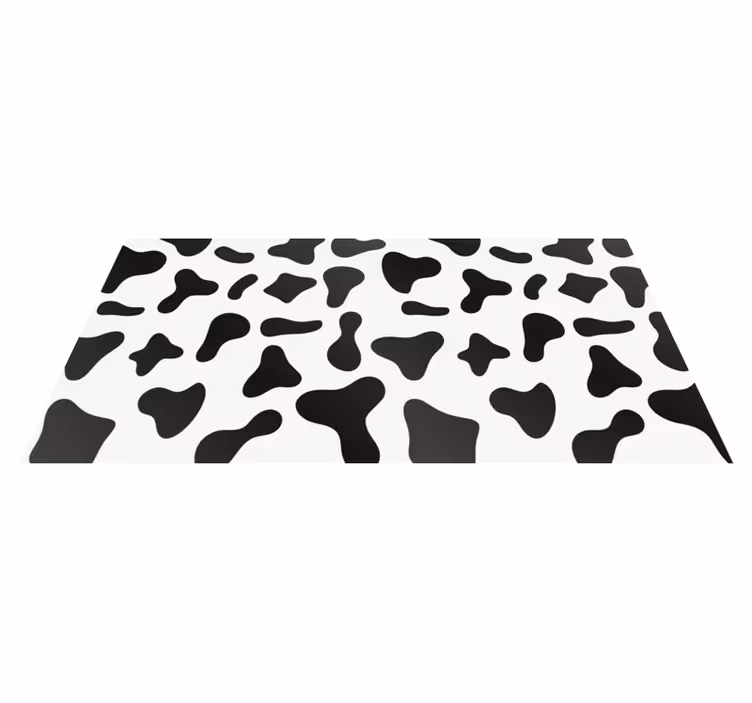 Vinyl teppich tiermuster kuhfellpunkte - TenStickers