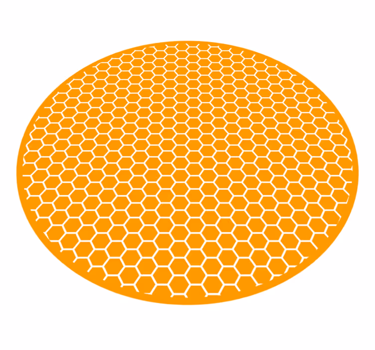 Vinyl Teppich Textur wabenmotiv - TenStickers