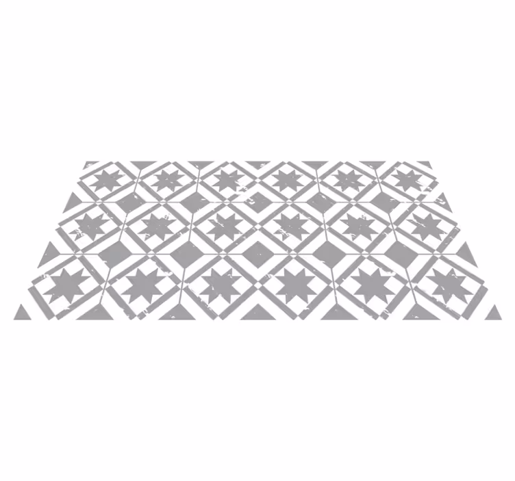Vinyl Teppich Bad graue Pantonefliesen - TenStickers