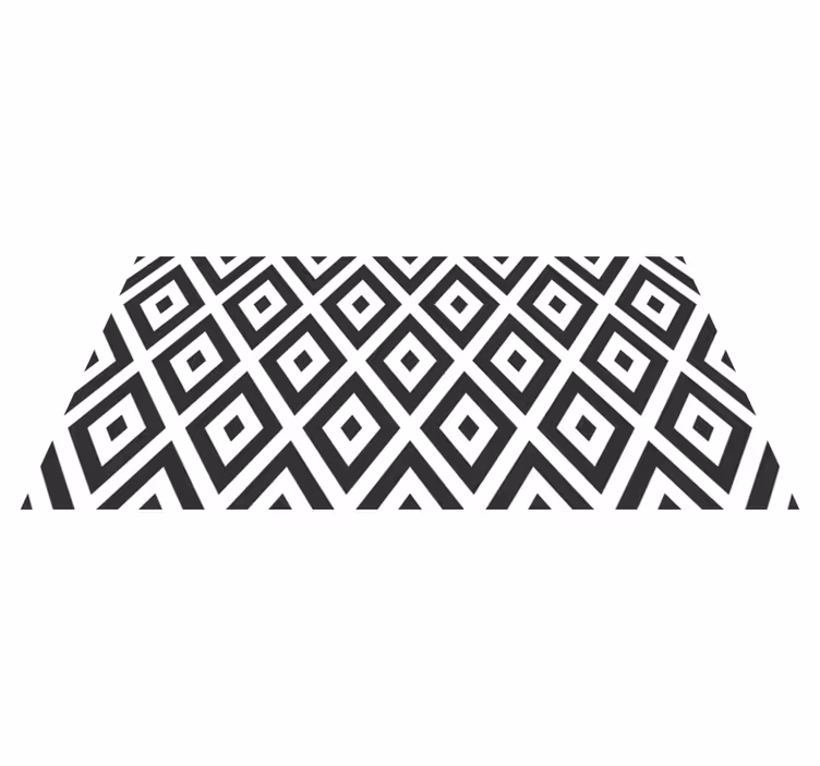 Vinyl Teppich geometrisch diamantanordnung - TenStickers