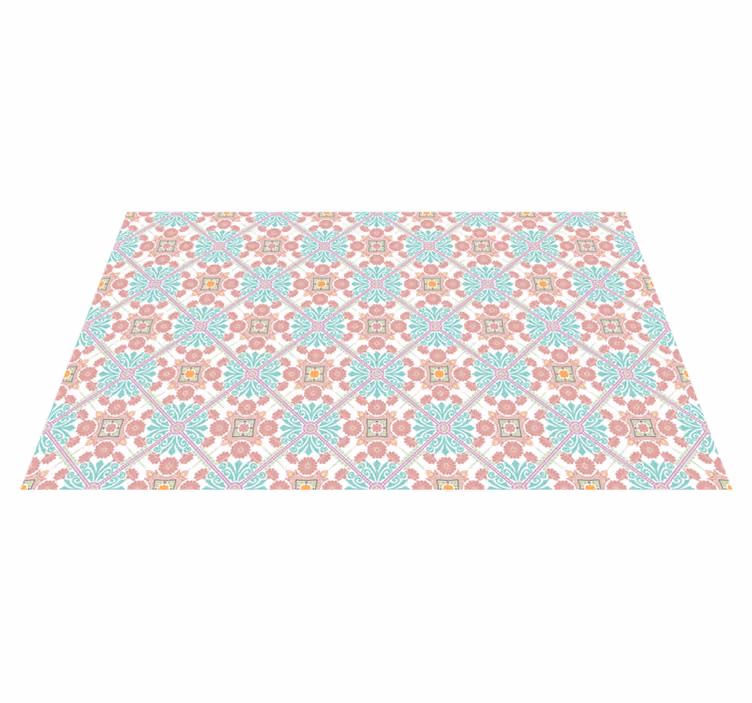 Vinyl Teppich Mosaik bunte ornamentfliesen - TenStickers