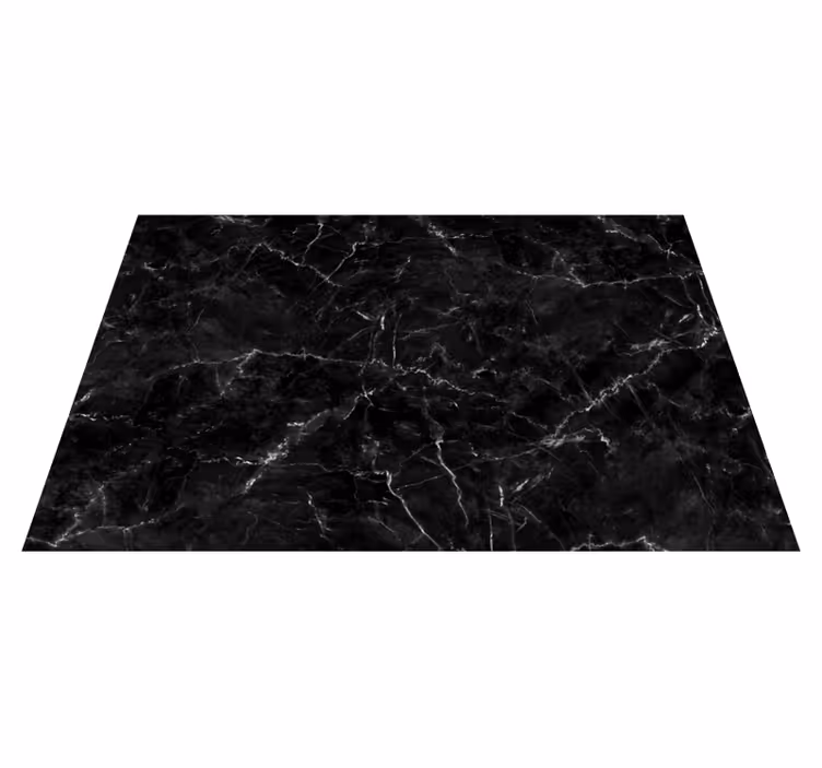 Vinyl Teppich Marmor elegante schwarze textur - TenStickers